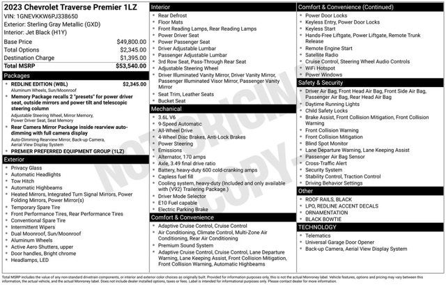 2023 Chevrolet Traverse Premier