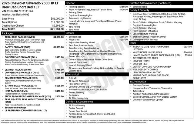 2026 Chevrolet Silverado 2500HD LT