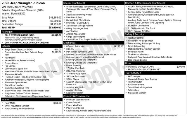 2023 Jeep Wrangler Rubicon