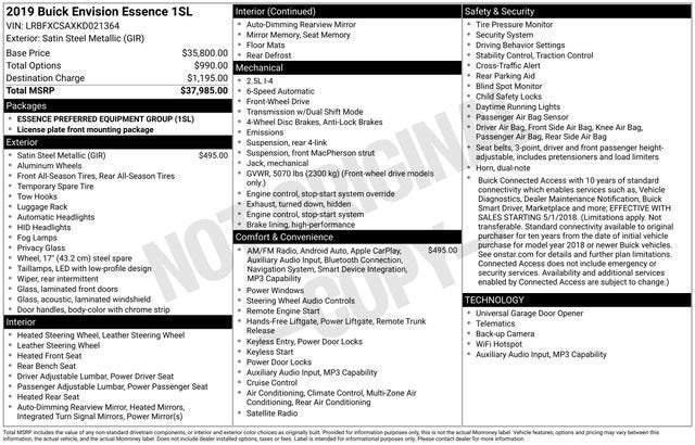 2019 Buick Envision Essence