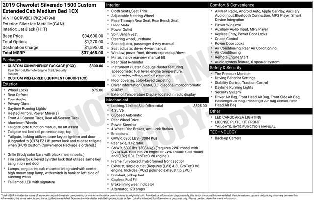 2019 Chevrolet Silverado 1500 Custom