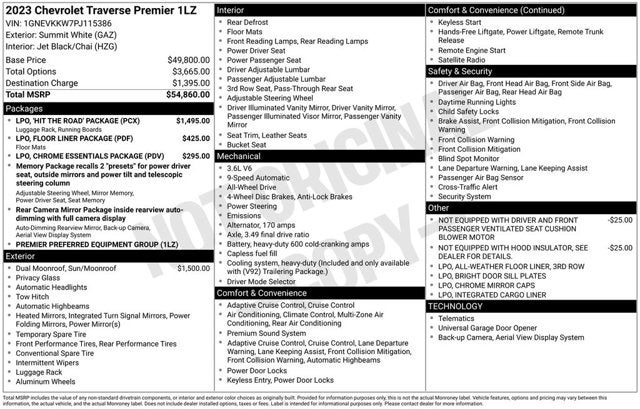 2023 Chevrolet Traverse Premier