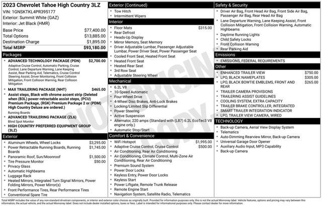 2023 Chevrolet Tahoe High Country