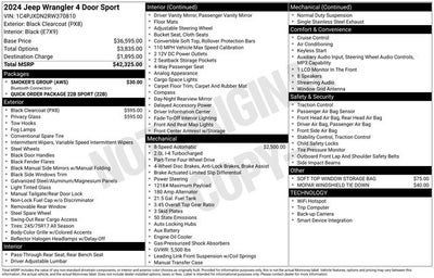 2024 Jeep Wrangler Sport