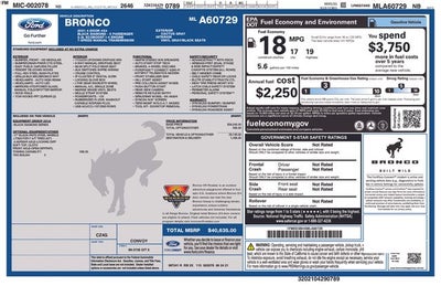 2021 Ford Bronco Black Diamond