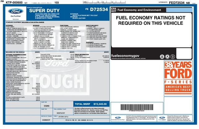 2015 Ford F-350SD King Ranch DRW