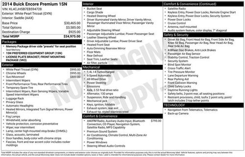 2014 Buick Encore Premium