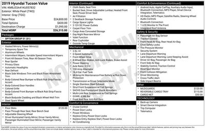 2019 Hyundai Tucson Value