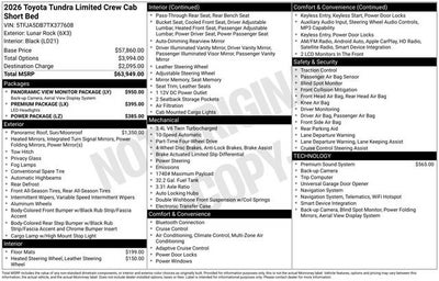 2026 Toyota Tundra Limited