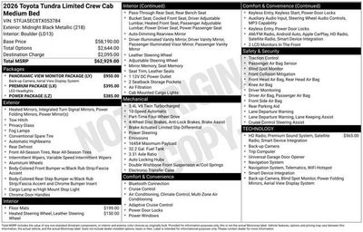 2026 Toyota Tundra Limited