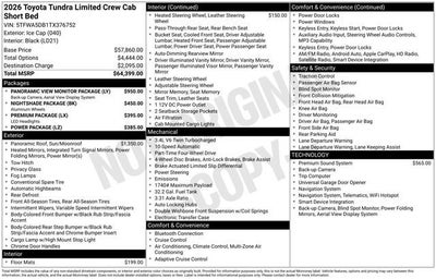 2026 Toyota Tundra Limited