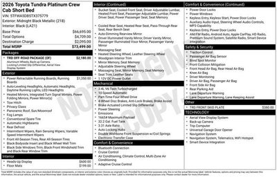 2026 Toyota Tundra Platinum