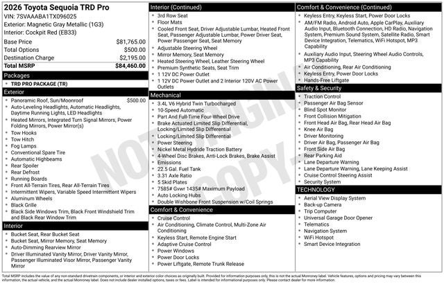 2026 Toyota Sequoia TRD Pro