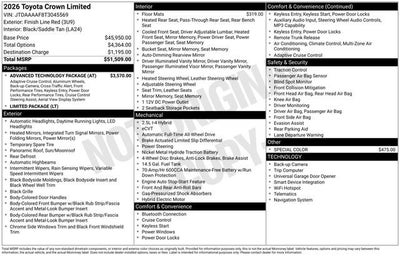 2026 Toyota Toyota Crown Limited