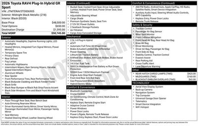 2026 Toyota RAV4 Plug-in Hybrid GR SPORT