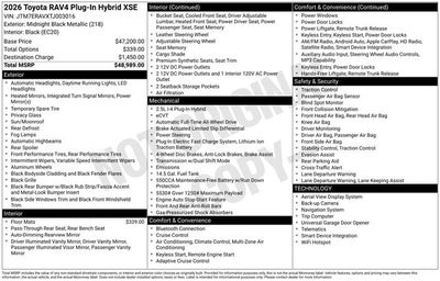2026 Toyota RAV4 Plug-in Hybrid XSE
