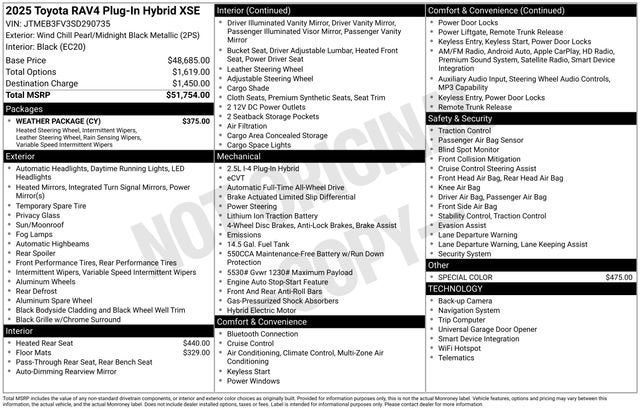 2025 Toyota RAV4 Plug-in Hybrid XSE