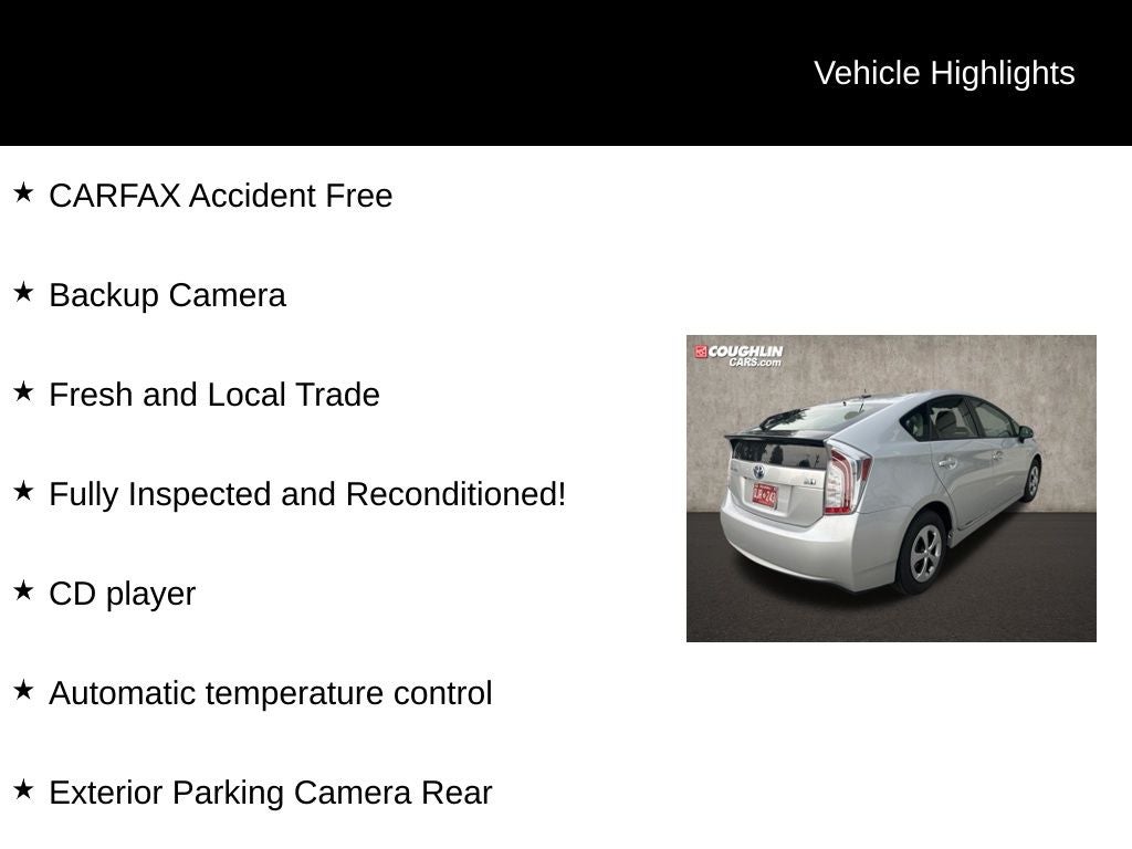 2012 Toyota Prius Three
