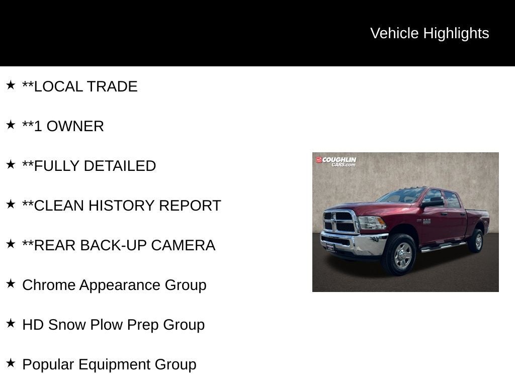2014 RAM 2500 Tradesman