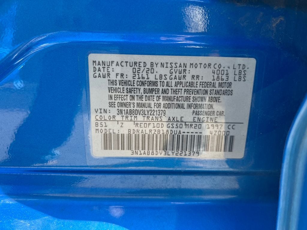 2020 Nissan Sentra SR