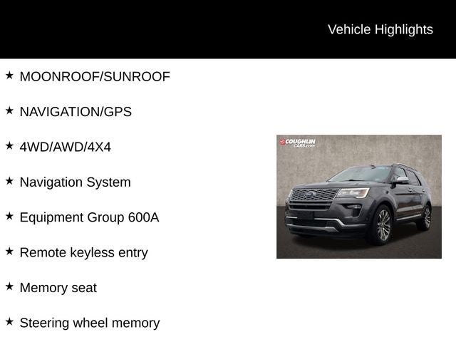 2018 Ford Explorer Platinum