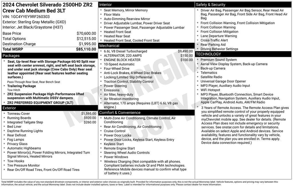 2024 Chevrolet Silverado 2500 HD ZR2
