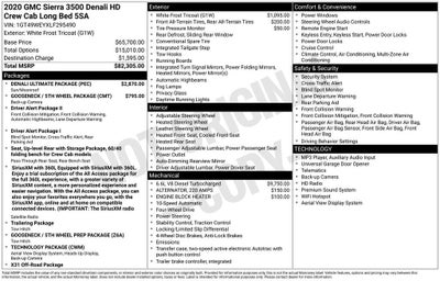 2020 GMC Sierra 3500 HD Denali
