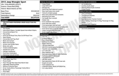 2012 Jeep Wrangler Sport