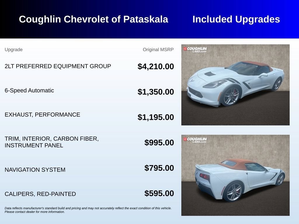 2014 Chevrolet Corvette Stingray Z51 2LT