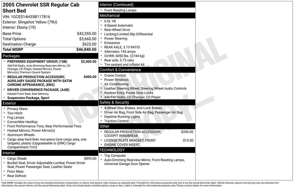2005 Chevrolet SSR LS