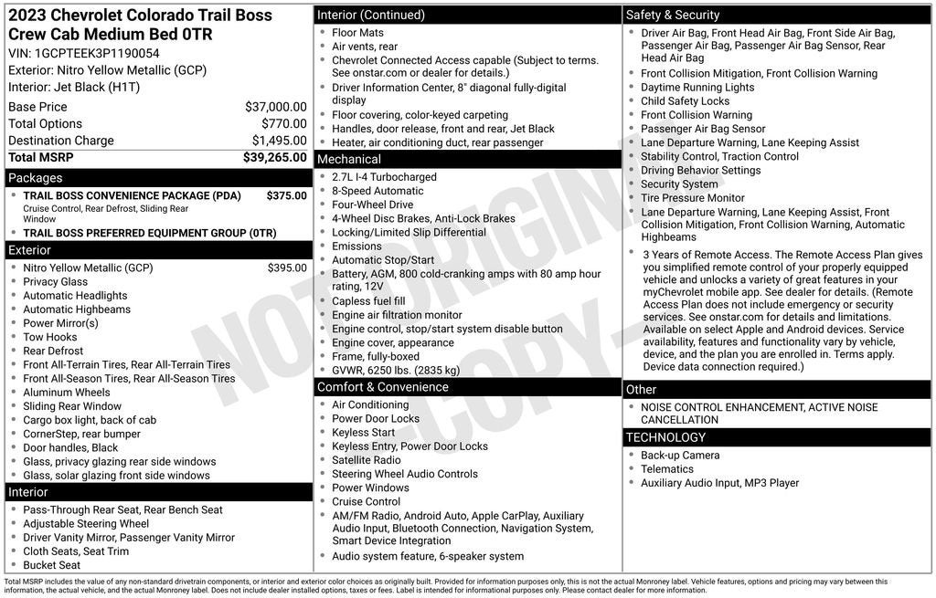 2023 Chevrolet Colorado Trail Boss
