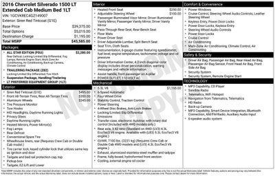 2016 Chevrolet Silverado 1500 LT