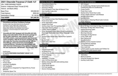 2021 Chevrolet Traverse LT Cloth