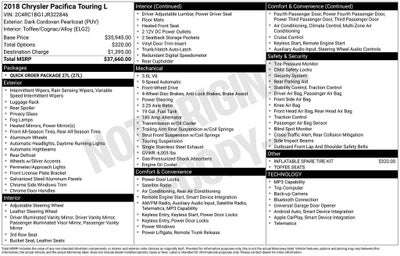 2018 Chrysler Pacifica Touring L