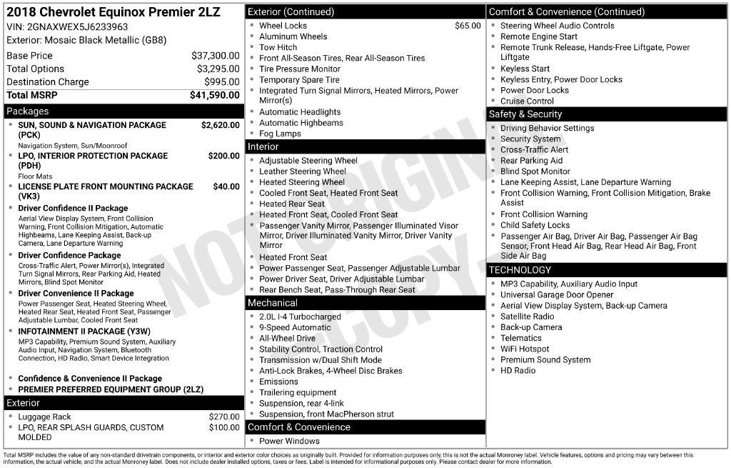 2018 Chevrolet Equinox Premier