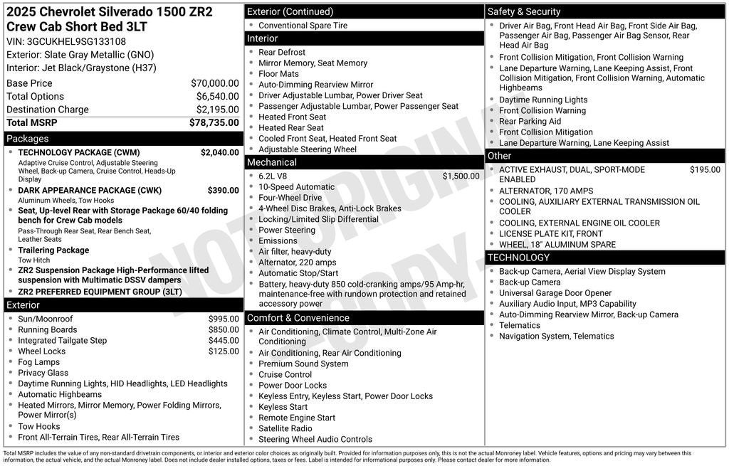 2025 Chevrolet Silverado 1500 ZR2