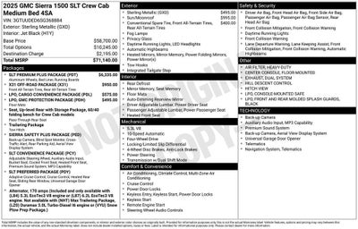 2025 GMC Sierra 1500 SLT