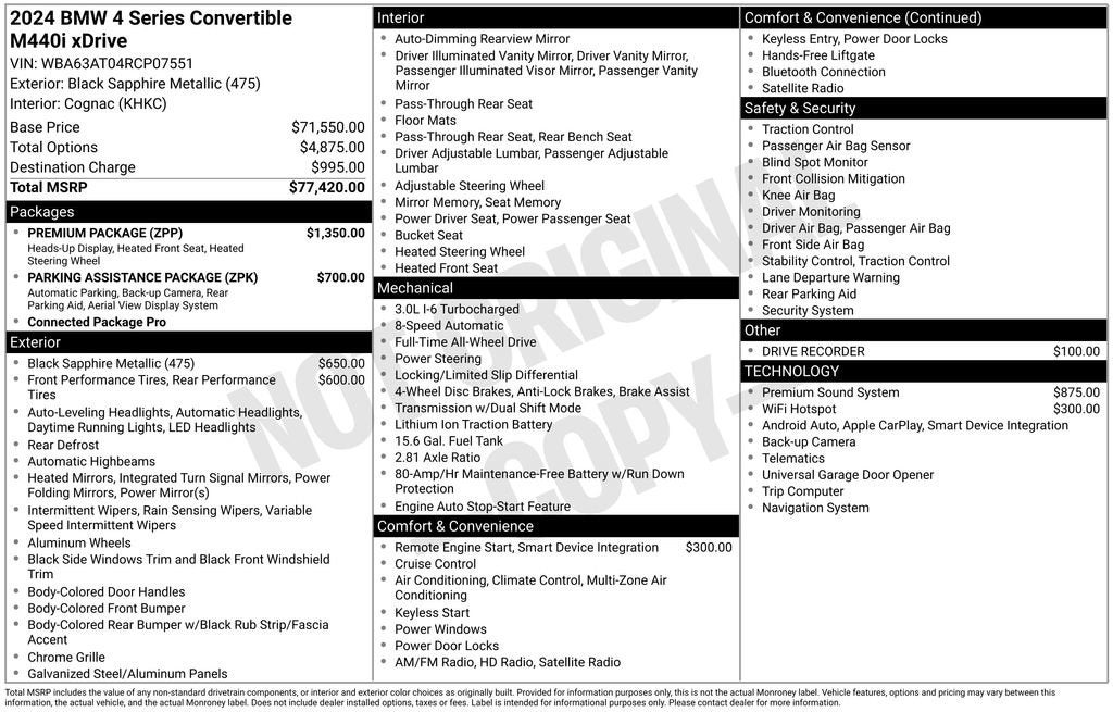 2024 BMW 4 Series M440i xDrive