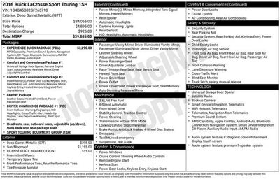 2016 Buick LaCrosse Sport Touring