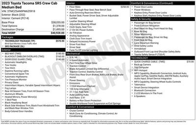 2023 Toyota Tacoma 4WD SR