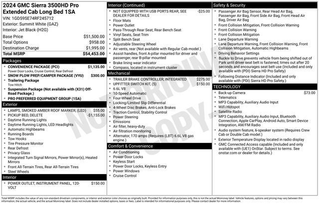 2024 GMC Sierra 3500 HD Pro