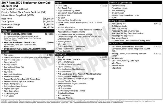 2017 RAM 2500 Tradesman
